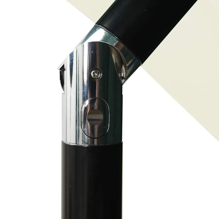 Umbrelă de soare 3 niveluri, stâlp aluminiu, nisipiu, 2,5x2,5 m - WALTI WALTI