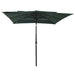 Umbrelă de soare 3 niveluri, stâlp aluminiu, verde, 2,5x2,5 m - WALTI WALTI