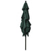 Umbrelă de soare 3 niveluri, stâlp aluminiu, verde, 2,5x2,5 m - WALTI WALTI