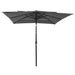 Umbrelă de soare 3 niveluri, stâlp aluminiu, antracit 2,5x2,5 m - WALTI WALTI