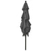 Umbrelă de soare 3 niveluri, stâlp aluminiu, antracit 2,5x2,5 m - WALTI WALTI