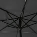 Umbrelă de soare 3 niveluri, stâlp aluminiu, antracit 2,5x2,5 m - WALTI WALTI