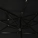 Umbrelă de soare 3 niveluri, stâlp aluminiu, negru, 2,5x2,5 m - WALTI WALTI