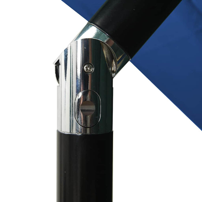 Umbrelă grădină 3 niveluri, stâlp aluminiu, azuriu, 2,5x2,5 m WALTI