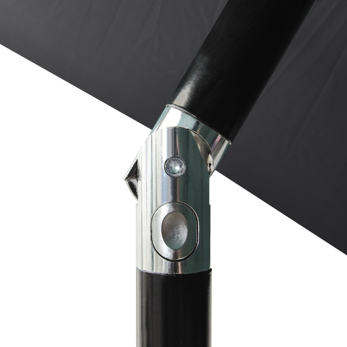 Umbrelă de grădină 3 niveluri, stâlp aluminiu, antracit, 2 m WALTI