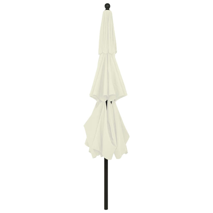 Umbrelă grădină cu 3 niveluri, stâlp aluminiu, nisipiu, 3,5 m WALTI