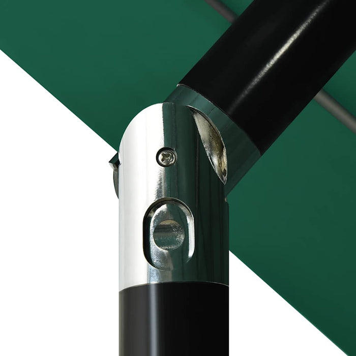 Umbrelă grădină cu 3 niveluri, stâlp aluminiu, verde, 3,5 m WALTI
