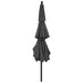 Umbrelă de grădină 3 niveluri, stâlp aluminiu, antracit, 3,5 m - WALTI WALTI