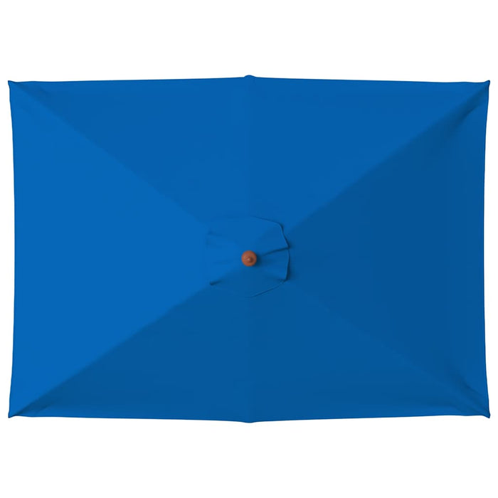 Umbrelă de soare de grădină, stâlp lemn, albastru, 150x200 cm - WALTI WALTI