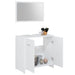 Set mobilier de baie, 3 piese, alb, lemn prelucrat - WALTI WALTI