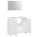 Set mobilier de baie, 3 piese, alb, lemn prelucrat - WALTI WALTI