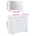 Set mobilier de baie, 3 piese, alb, lemn prelucrat - WALTI WALTI