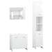 Set mobilier de baie, 3 piese, alb, lemn prelucrat - WALTI WALTI