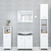 Set mobilier de baie, 3 piese, alb, lemn prelucrat - WALTI WALTI