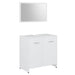 Set mobilier de baie, 3 piese, alb, lemn prelucrat - WALTI WALTI