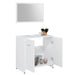 Set mobilier de baie, 3 piese, alb, lemn prelucrat - WALTI WALTI