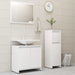 Set mobilier de baie, 3 piese, alb, lemn prelucrat - WALTI WALTI