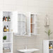 Set mobilier de baie, 3 piese, alb, lemn prelucrat - WALTI WALTI