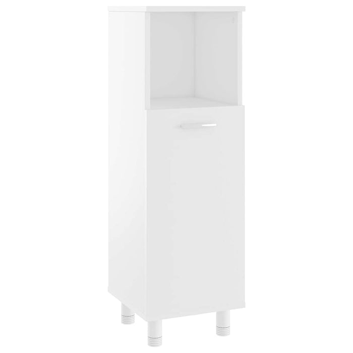 Set mobilier de baie, 3 piese, alb, lemn prelucrat - WALTI WALTI