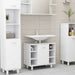 Set mobilier de baie, 3 piese, alb, lemn prelucrat - WALTI WALTI