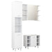 Set mobilier de baie, 3 piese, alb, lemn prelucrat - WALTI WALTI