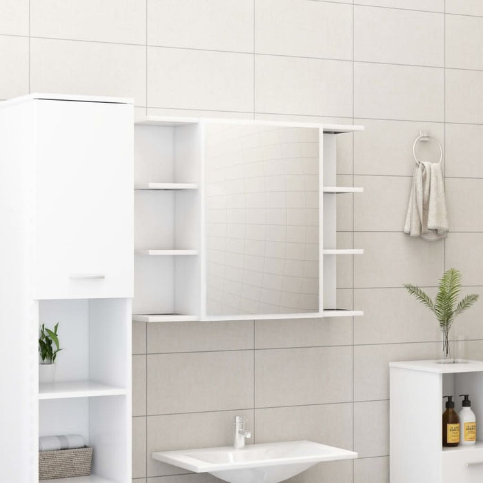 Set mobilier de baie, 3 piese, alb, lemn prelucrat - WALTI WALTI
