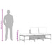 Set mobilier de grădină cu perne, 3 piese, negru, poliratan - WALTI WALTI