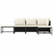 Set mobilier de grădină cu perne, 5 piese, negru, poliratan - WALTI WALTI