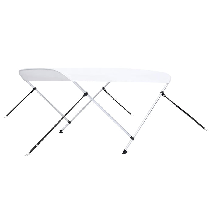 Parasolar barcă Bimini cu 2 arcuri, alb, 150 x 120 x 110 cm - WALTI WALTI