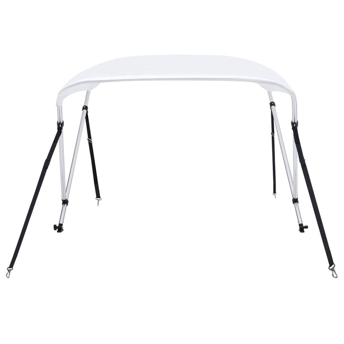 Parasolar barcă Bimini cu 2 arcuri, alb, 150 x 120 x 110 cm - WALTI WALTI