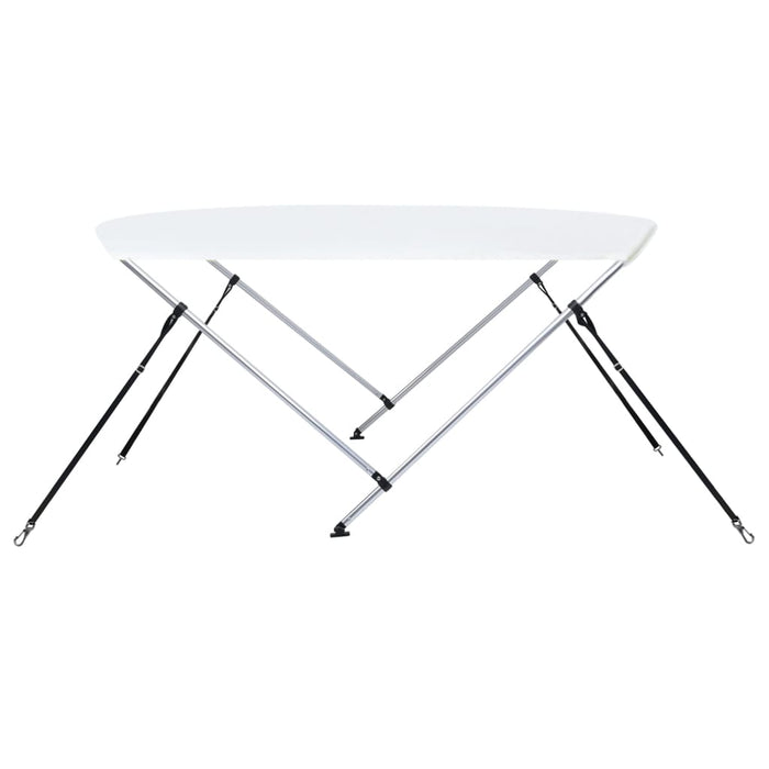 Parasolar barcă Bimini cu 2 arcuri, alb, 150 x 120 x 110 cm - WALTI WALTI