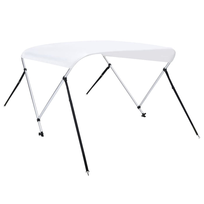 Parasolar barcă Bimini cu 2 arcuri, alb, 150 x 120 x 110 cm - WALTI WALTI