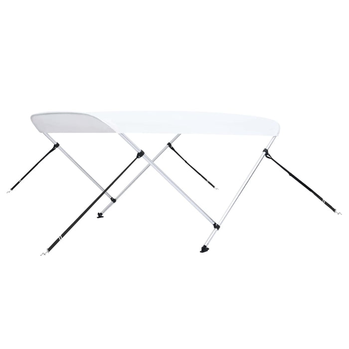 Parasolar barcă Bimini cu 2 arcuri, alb, 180 x 130 x 110 cm - WALTI WALTI