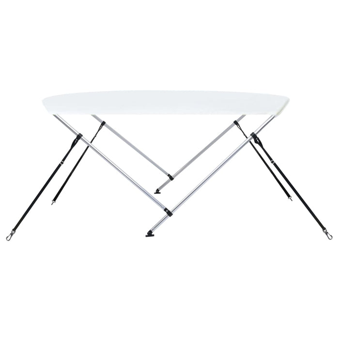 Parasolar barcă Bimini cu 2 arcuri, alb, 180 x 130 x 110 cm - WALTI WALTI