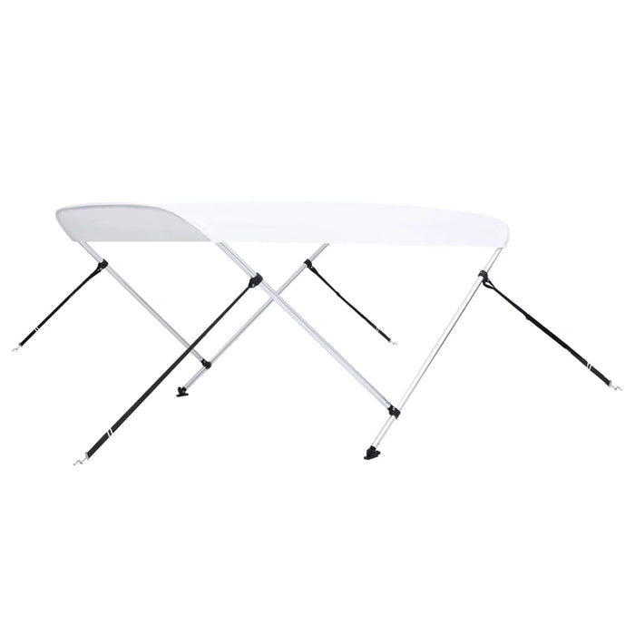 Parasolar barcă Bimini cu 2 arcuri, alb, 180 x 150 x 110 cm - WALTI WALTI