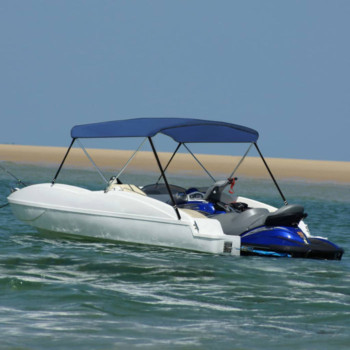 Parasolar barcă Bimini cu 2 arcuri, bleumarin, 150x120x110 cm - WALTI WALTI
