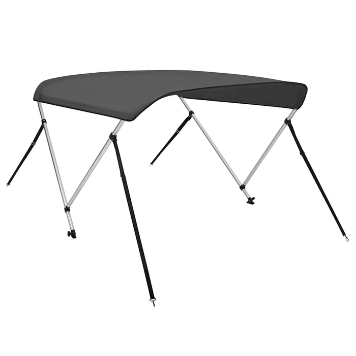 Parasolar barcă Bimini cu 2 arcuri, antracit, 150x120x110 cm - WALTI WALTI