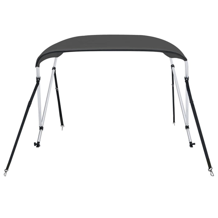 Parasolar barcă Bimini cu 2 arcuri, antracit, 150x120x110 cm - WALTI WALTI