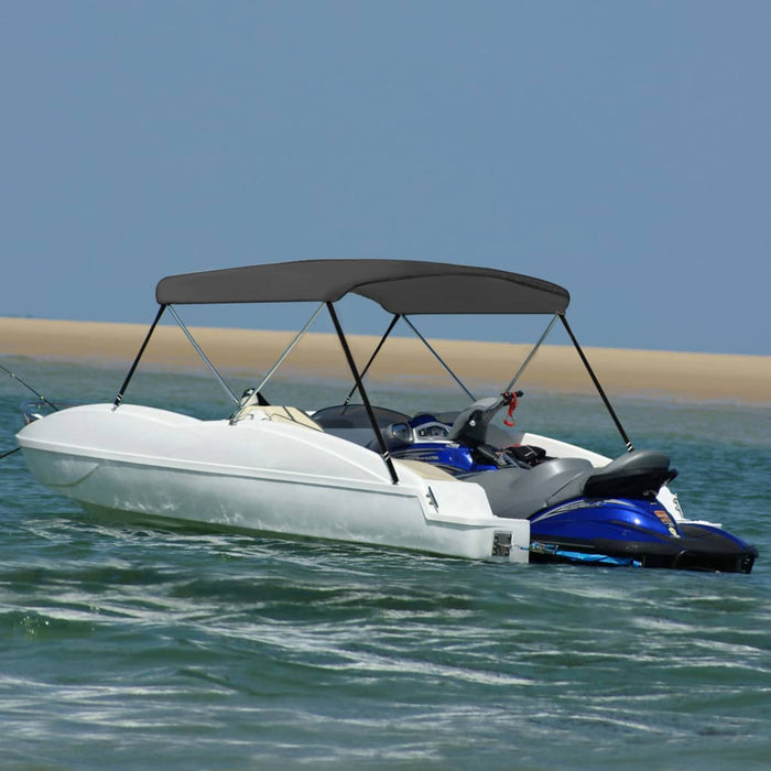 Parasolar barcă Bimini cu 2 arcuri, antracit, 180x130x110 cm - WALTI WALTI