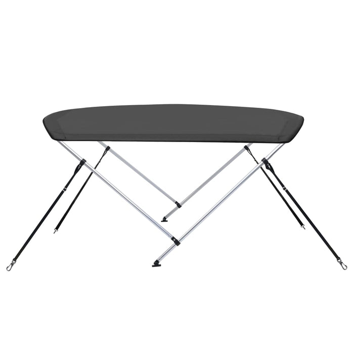 Parasolar barcă Bimini cu 2 arcuri, antracit, 180x150x110 cm - WALTI WALTI