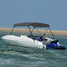 Parasolar barcă Bimini cu 2 arcuri, antracit, 180x150x110 cm - WALTI WALTI
