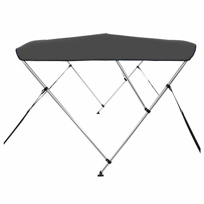 Parasolar barcă Bimini cu 3 arcuri, antracit, 183x140x137 cm - WALTI WALTI
