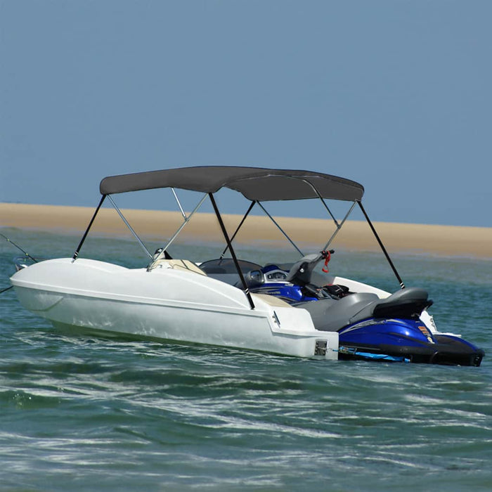 Parasolar barcă Bimini cu 3 arcuri, antracit, 183x140x137 cm - WALTI WALTI
