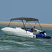 Parasolar barcă Bimini cu 3 arcuri, antracit, 183x140x137 cm - WALTI WALTI