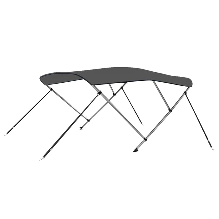 Parasolar barcă Bimini cu 3 arcuri, antracit, 183x160x137 cm - WALTI WALTI