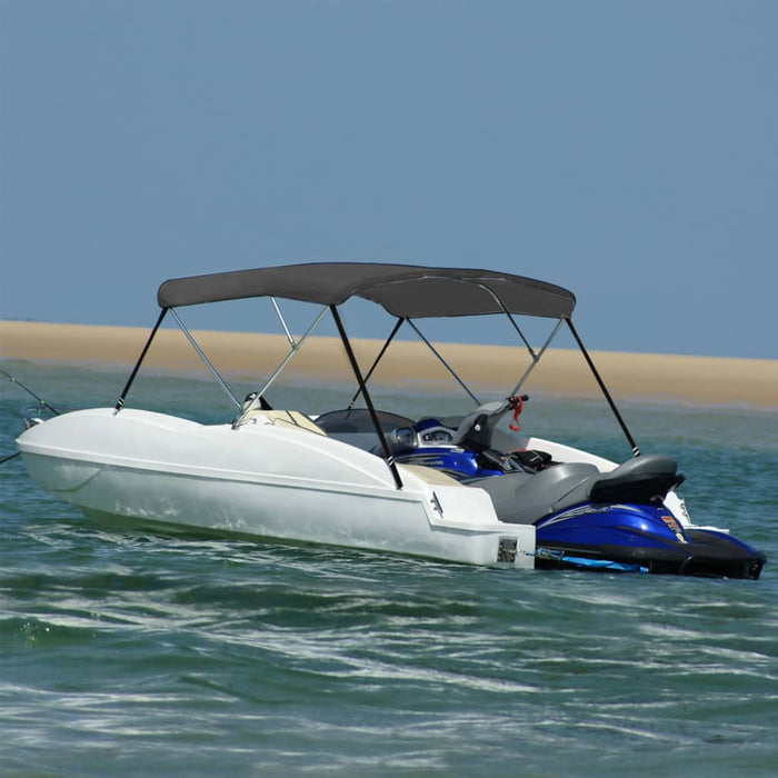 Parasolar barcă Bimini cu 3 arcuri, antracit, 183x196x137 cm - WALTI WALTI