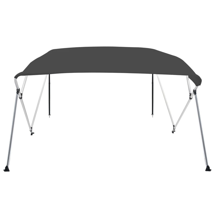Parasolar barcă Bimini cu 4 arcuri, antracit, 243x210x137 cm - WALTI WALTI