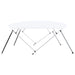 Parasolar barcă Bimini, 4 arcuri, alb, 243 x (230-244) x 137 cm - WALTI WALTI