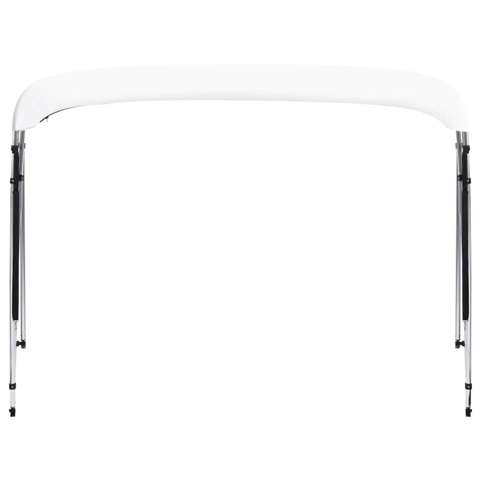 Parasolar barcă Bimini, 4 arcuri, alb, 243 x (230-244) x 137 cm - WALTI WALTI