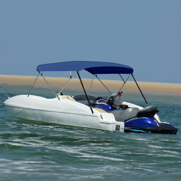 Parasolar barcă Bimini 4 arcuri bleumarin, 243x(230-244)x137 cm - WALTI WALTI